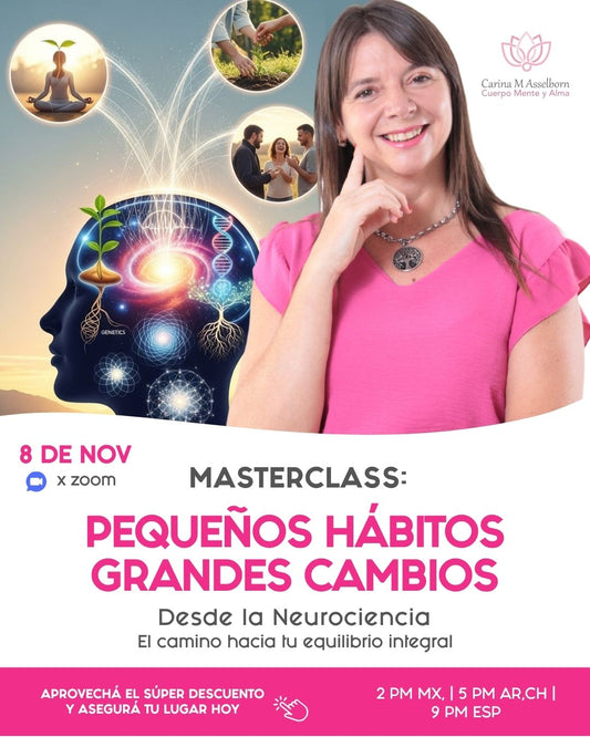 Masterclass "PEQUEÑOS HÁBITOS, GRANDES CAMBIOS"